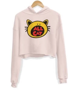 Arm The Animals Women's | All Cat | Crop Hoodie Crop Hoodies