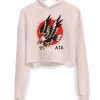 Arm The Animals Women's | Tattoo Eagle | Crop Hoodie Crop Hoodies