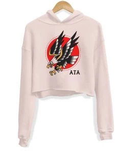 Arm The Animals Women's | Tattoo Eagle | Crop Hoodie Crop Hoodies