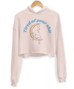 Arm The Animals Women's | Tired Of Your Shit | Crop Hoodie
