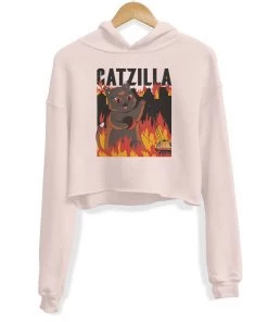 Arm The Animals Women's | Catzilla | Crop Hoodie Crop Hoodies