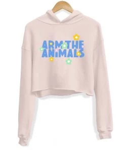 Arm The Animals Crop Hoodies Women's | Summer Pop Logo | Crop Hoodie