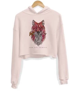Arm The Animals Women's | Dagger Fox | Crop Hoodie