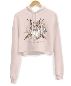 Arm The Animals Crop Hoodies Women's | Ridgeline Lynx | Crop Hoodie
