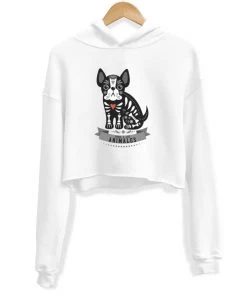 Arm The Animals Women's | Frenchie Alebrije | Crop Hoodie