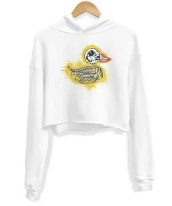 Arm The Animals Women's | Bad To The Bone Duck | Crop Hoodie Crop Hoodies