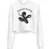 Arm The Animals Women's | Danger Noodle | Crop Hoodie Crop Hoodies