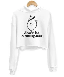 Arm The Animals Women's | Sour Puss | Crop Hoodie Crop Hoodies