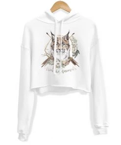 Arm The Animals Crop Hoodies Women's | Ridgeline Lynx | Crop Hoodie