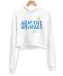 Arm The Animals Crop Hoodies Women's | Summer Pop Logo | Crop Hoodie