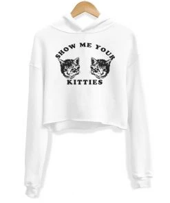 Arm The Animals Women's | My Kitties | Crop Hoodie
