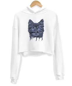 Arm The Animals Women's | Zombie Mummy Cat | Crop Hoodie