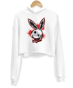 Arm The Animals Crop Hoodies Women's | Bad To The Bone Bunny | Crop Hoodie
