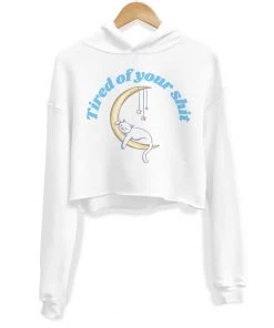 Arm The Animals Women's | Tired Of Your Shit | Crop Hoodie