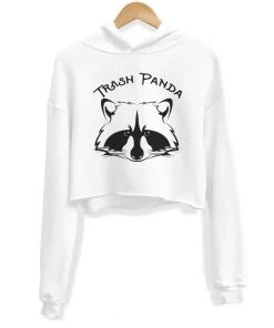 Arm The Animals Women's | Trash Panda | Crop Hoodie
