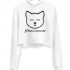 Arm The Animals Women's | Meow-Tini | Crop Hoodie Crop Hoodies