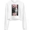 Arm The Animals Crop Hoodies Women's | Purr Evil | Crop Hoodie