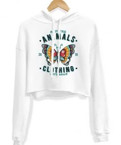 Arm The Animals Crop Hoodies Women's | Varsity Butterfly | Crop Hoodie