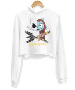 Arm The Animals Women's | Bride And Groom | Crop Hoodie Crop Hoodies