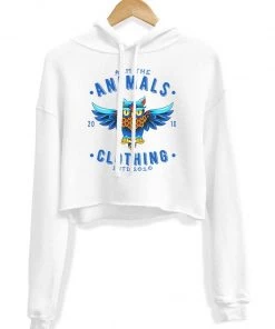 Arm The Animals Women's | Varsity Owl | Crop Hoodie