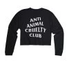 Arm The Animals Cut Crop Long Sleeves Women's | Anti Animal Cruelty Club | Cutie Long Sleeve