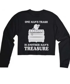 Arm The Animals Cut Crop Long Sleeves Women's | One Mans Trash | Cutie Long Sleeve