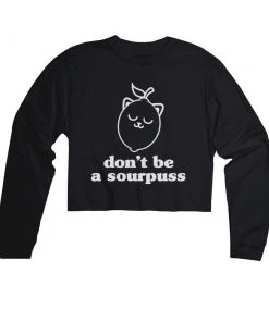 Arm The Animals Cut Crop Long Sleeves Women's | Sour Puss | Cutie Long Sleeve