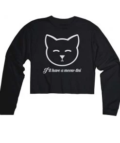 Arm The Animals Women's | Meow-Tini | Cutie Long Sleeve