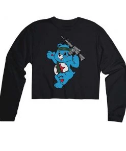 Arm The Animals Cut Crop Long Sleeves Women's | Bambo First Blood | Cutie Long Sleeve