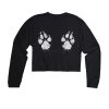 Arm The Animals Women's | Paw-sive Aggressive | Cutie Long Sleeve Cut Crop Long Sleeves