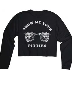 Arm The Animals Cut Crop Long Sleeves Women's | My Pitties | Cutie Long Sleeve
