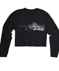 Arm The Animals Women's | Scout Snipurr | Cutie Long Sleeve Cut Crop Long Sleeves