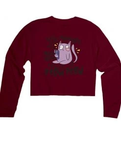 Arm The Animals Women's | Peow Peow | Cutie Long Sleeve Cut Crop Long Sleeves