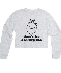 Arm The Animals Cut Crop Long Sleeves Women's | Sour Puss | Cutie Long Sleeve