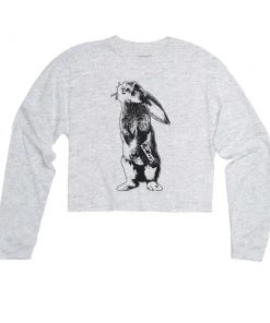 Arm The Animals Cut Crop Long Sleeves Women's | Bunshot | Cutie Long Sleeve