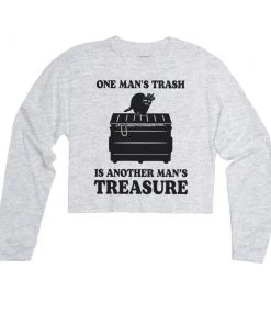 Arm The Animals Cut Crop Long Sleeves Women's | One Mans Trash | Cutie Long Sleeve