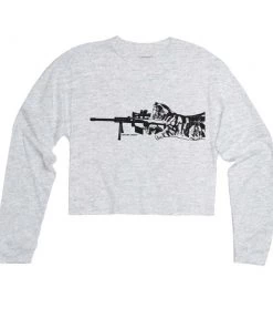 Arm The Animals Women's | Scout Snipurr | Cutie Long Sleeve Cut Crop Long Sleeves