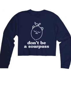 Arm The Animals Cut Crop Long Sleeves Women's | Sour Puss | Cutie Long Sleeve