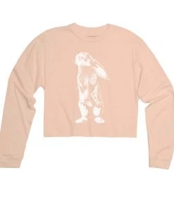 Arm The Animals Cut Crop Long Sleeves Women's | Bunshot | Cutie Long Sleeve