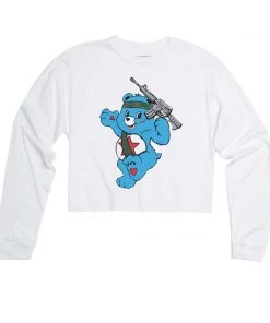 Arm The Animals Cut Crop Long Sleeves Women's | Bambo First Blood | Cutie Long Sleeve