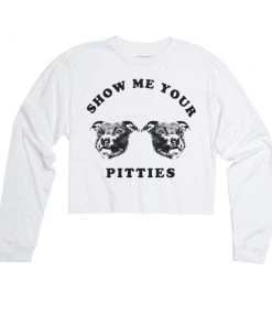 Arm The Animals Cut Crop Long Sleeves Women's | My Pitties | Cutie Long Sleeve