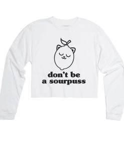 Arm The Animals Cut Crop Long Sleeves Women's | Sour Puss | Cutie Long Sleeve