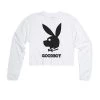 Arm The Animals Women's | Good Boy Bunny Club | Cutie Long Sleeve Cut Crop Long Sleeves