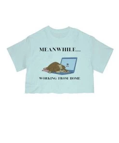 Arm The Animals Cut Crop Tees Women's | Work From Home | Cut Tee