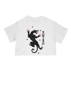 Arm The Animals Women's | Tattoo Black Panther | Cut Tee Cut Crop Tees
