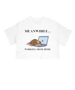 Arm The Animals Cut Crop Tees Women's | Work From Home | Cut Tee
