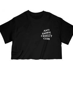 Arm The Animals Cut Crop Tees Women's | Anti Animal Cruelty Club | Cut Tee