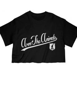 Arm The Animals Women's | ATA Script Logo | Cut Tee Cut Crop Tees