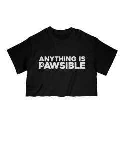 Arm The Animals Cut Crop Tees Women's | Anything Is Pawsible | Cut Tee