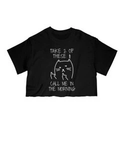 Arm The Animals Women's | Call Me In The Morning | Cut Tee Cut Crop Tees